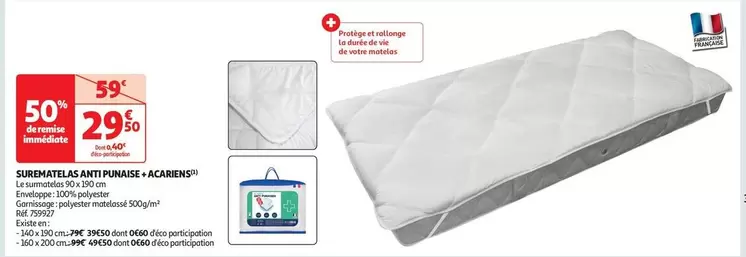  Surematelas Anti Punaise + Acariens