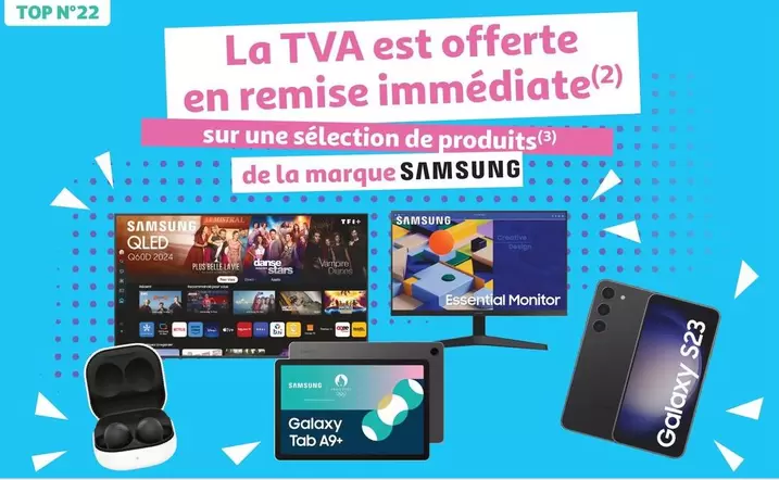 Promotions sur une sélection de produits Samsung : découvrez nos meilleures offres et caractéristiques exclusives