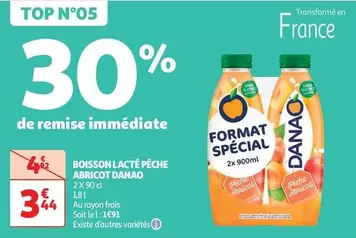 Danao - Boisson Lacte Pêche Abricot