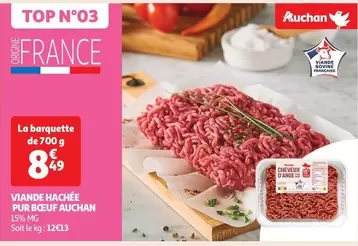 Auchan - Viande Hachée Pur Bœuf