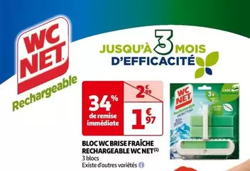 Wc Net - Bloc WC Brise Fraîche Rechargeable