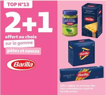 Barilla - Sur La Gamme Pâtes Et Sauces