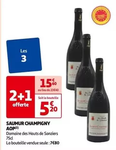 Domaine Des Hauts De Sanziers - Saumur Champigny AOP : Vins élégants, caractéristiques raffinées, promo exclusive à découvrir !