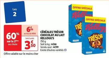 Kellogg'S - Céréales Trésor Chocolat Au Lait