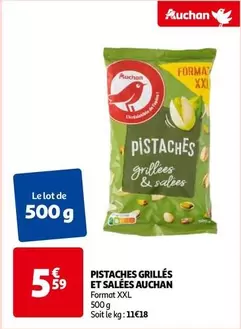 Auchan - Pistaches Grillés Et Salées