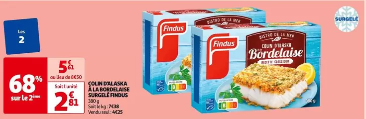 Findus - Colin D'Alaska À La Bordelaise Surgelé 