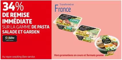 Sodebo - Sur La Gamme De Pasta Salade Et Garden