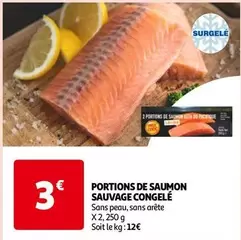 Portions De Saumon Sauvage Congelé