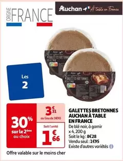 Auchan - Galettes Bretonnes À Table En France