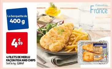 4 Filets De Merlu Façon Fish And Chips