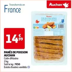 auchan - panés de poisson