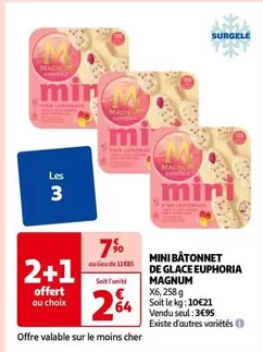 Algida - Mini Bâtonnet De Glace Euphoria Magnum