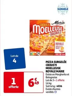 Marie - Pizza Surgelée Crousti Moelleuse Royale