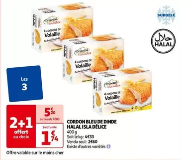 Isla Delice - Cordon Bleu De Dinde Halal