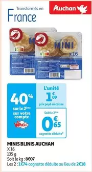 Auchan - Minis Blinis