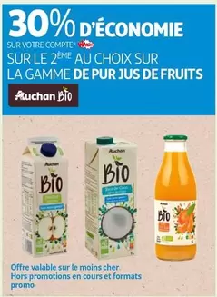 Auchan - Sur La Gamme De Pur Jus De Fruits