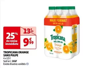 Tropicana - Orange Sans Pulpe