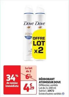 Dove - Déodorant Atomiseur