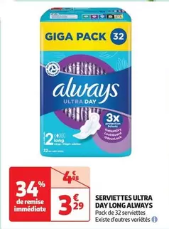 Always - Serviettes Ultra Day Long