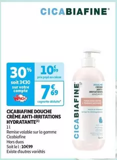 Cicabiafine Douche Crème : Hydratation et Anti-Irritations - Pour une peau apaisée et protégée