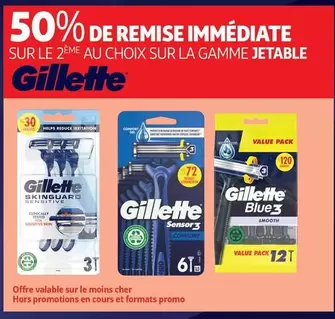 Gillette - Sur La Gamme Jetable