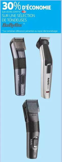 Babyliss - Sur Une Sélection De Tondeuses