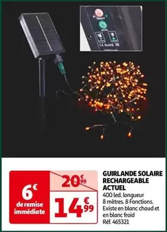 Actuel - Guirlande Solaire Rechargeable