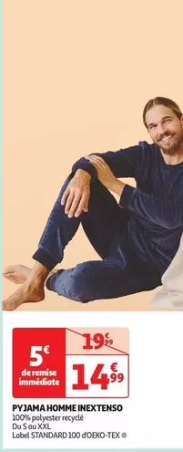 Inextenso - Pyjama Homme offre à 14,99€ sur Auchan Hypermarché