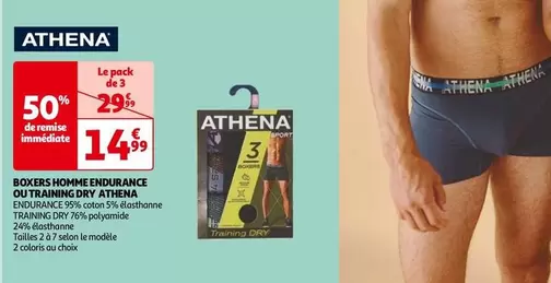 Athena - Boxers Homme Endurance Ou Training Dry