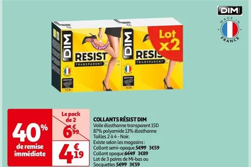 Dim - Collants Résist