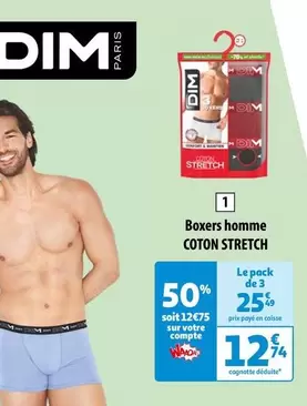 Dim - Boxers Homme Coton Stretch