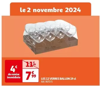 Les 12 Verres Ballon 19 Cl