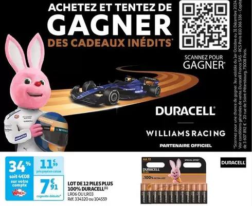 Duracell - Lot De 2 Piles Plus 100%