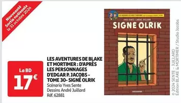 Blake et Mortimer: Signe Olrik - Tome 30 des aventures d'Edgar P. Jacobs