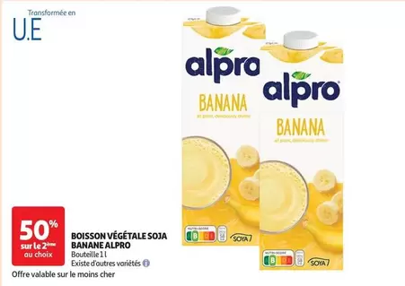 Alpro - Boisson Végétale Soja Banane