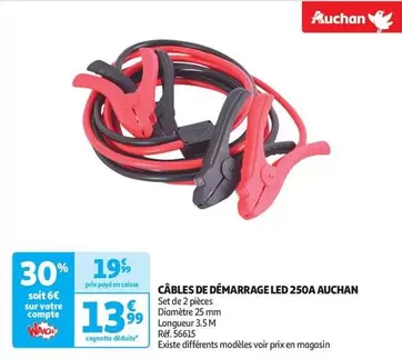 Auchan - Câbles De Démarrage Led 250a