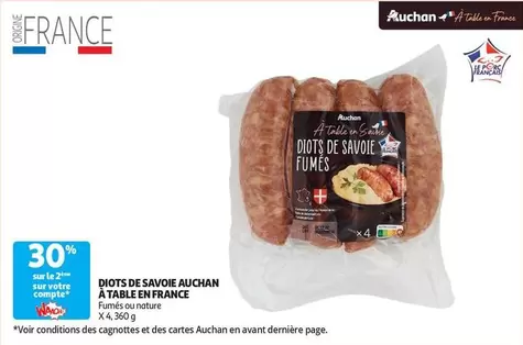 Auchan - Diots De Savoie À Table En France