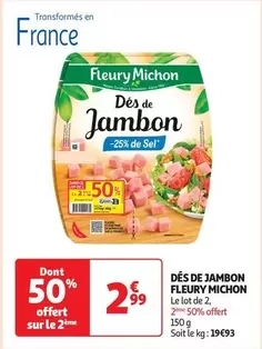 Fleury Michon - Dés De Jambon