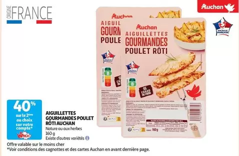 Auchan - Aiguillettes Gourmandes Poulet Rôti