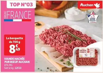 Auchan - Viande Hachée Pur Bœuf