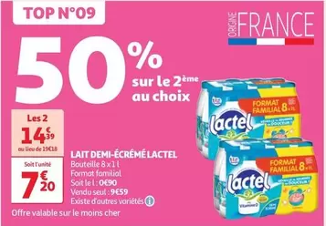 Lactel - Lait Demi-écrémé