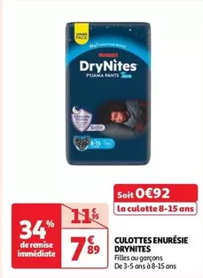 Huggies - Culottes Enuresie Drynites