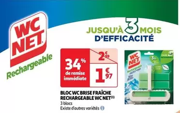 Wc Net - Bloc Wc Brise Fraîche Rechargeable