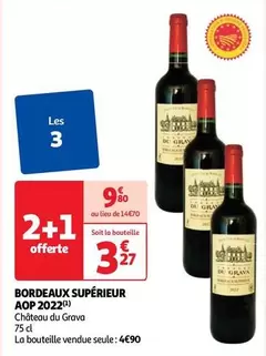 Château du Grava - Bordeaux Supérieur Aop 2022