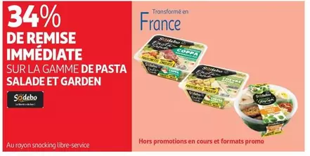 Sodebo - Sur La Gamme De Pasta Salade Et Garden