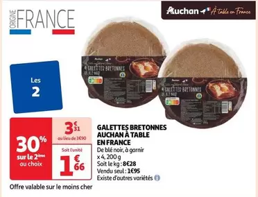 Auchan - Galettes Bretonnes A Table En France 