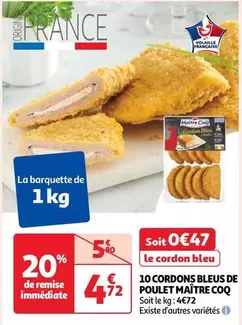 Maître Coq - 10 Cordons Bleus De Poulet