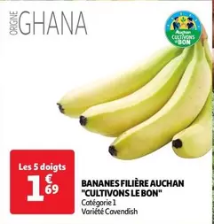 Auchan - Bananes Filière "Cultivons Le Bon"