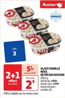 Auchan - Glace Vanille Noix De Pécan