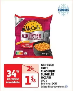 McCain - Airfryer Frite Classique Surgelée